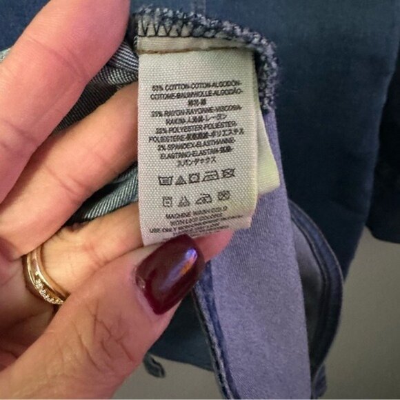 Free People Dynomite Denim Dress Small Western Boho Retro 70s - Picture 11 of 13